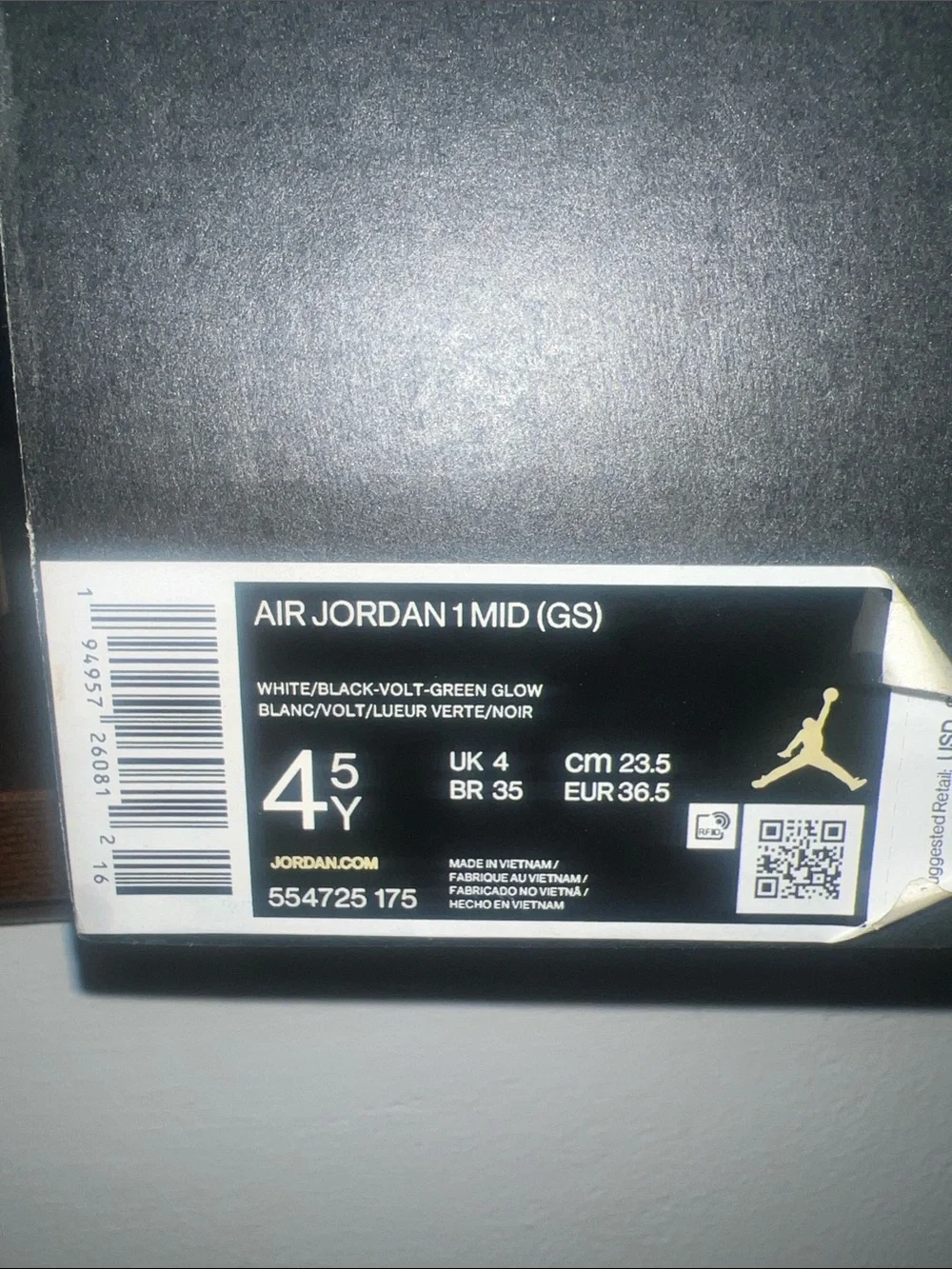 Jordan Black High-Top Sneakers with White Sole